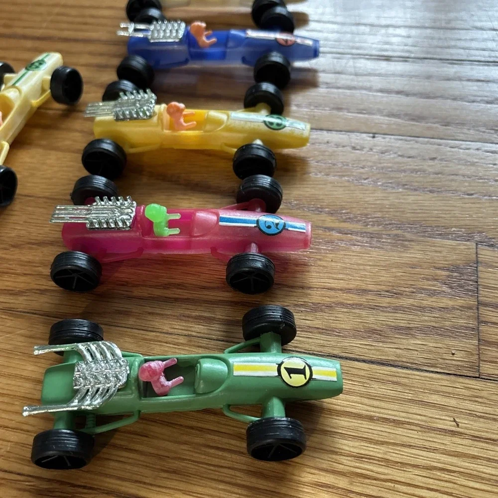 VINTAGE UNBRANDED FORMULA 1 RACE CAR Lot Of 6 PLASTIC‎  4